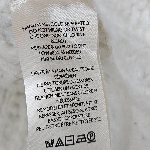 Free People Carter Pullover Knit Sweater Womens Size L Ivory OB1368378 Cream - Picture 7 of 9